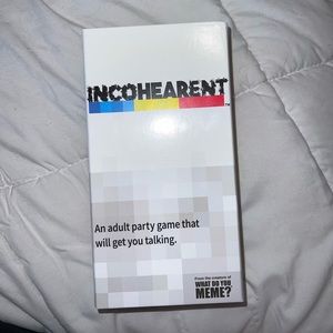 INCOHEARENT. Awesome party game or a chill night with family and friends.